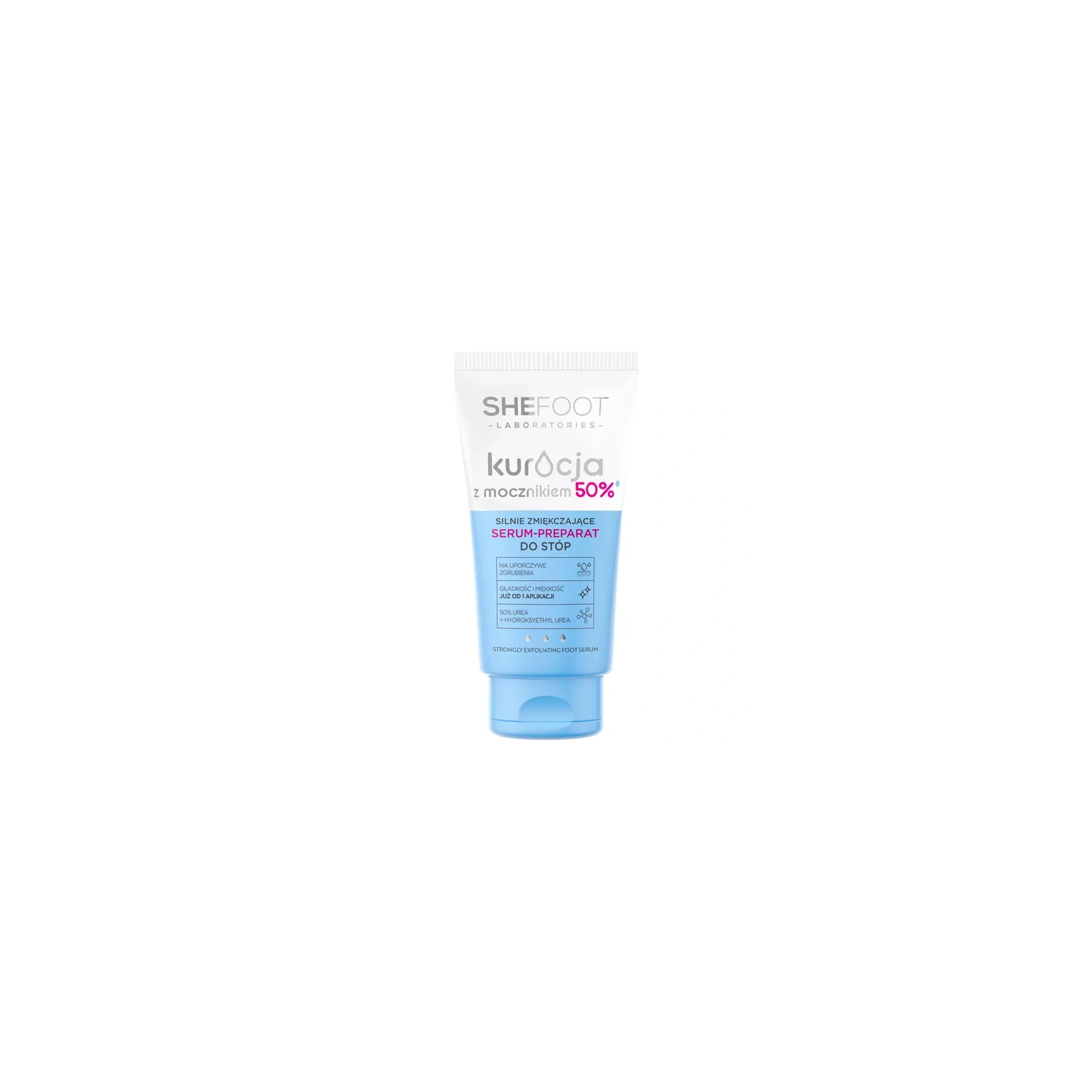 SHEFOOT Kuracja Z Mocznikiem serum do stóp zmiękczające 50% Mocznika 50ml