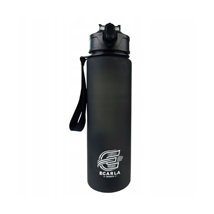 ECARLA Sports bidon butelka na wodę 750ml matowy Czarny BD48