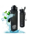 ECARLA Sports bidon butelka na wodę 750ml matowy Czarny BD48