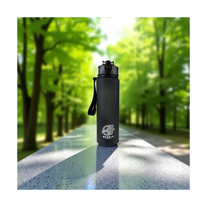 ECARLA Sports bidon butelka na wodę 750ml matowy Czarny BD48