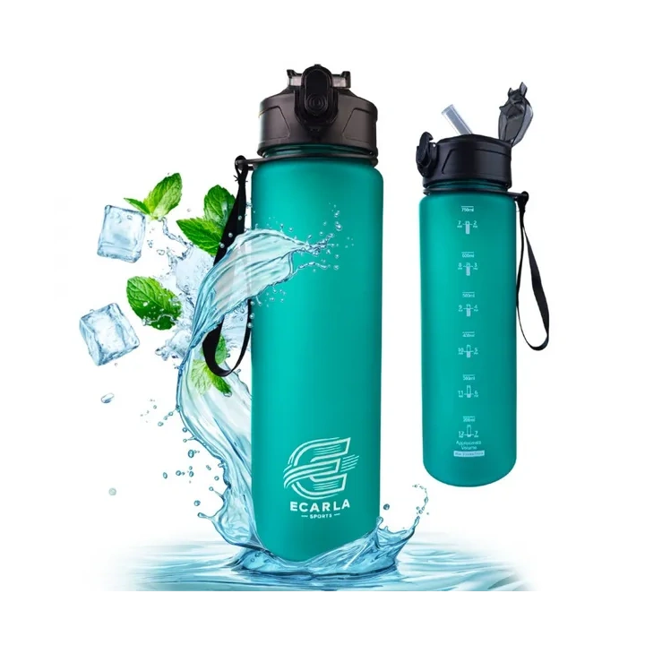 ECARLA Sports bidon butelka na wodę 750ml matowy Turkus BD50