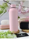 ECARLA bidon ze stali nierdzewnej, butelka termiczna 500ml Brudny Róż BD46R