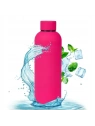 ECARLA bidon ze stali nierdzewnej, butelka termiczna 500ml Fuksja BD46F