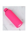 ECARLA bidon ze stali nierdzewnej, butelka termiczna 500ml Fuksja BD46F