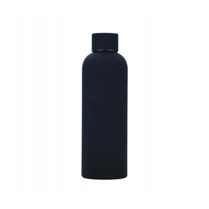 ECARLA bidon ze stali nierdzewnej, butelka termiczna 500ml Czarny BD46CZ