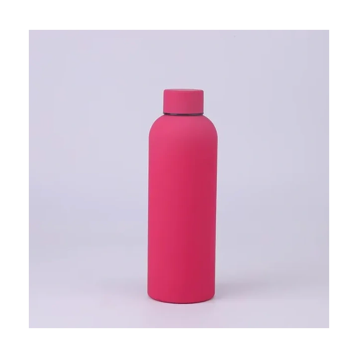 ECARLA bidon ze stali nierdzewnej, butelka termiczna 500ml Fuksja BD46F