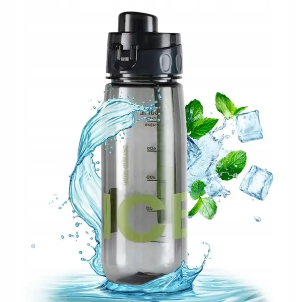 ECARLA Bidon na wodę Czarny 800ml BD45