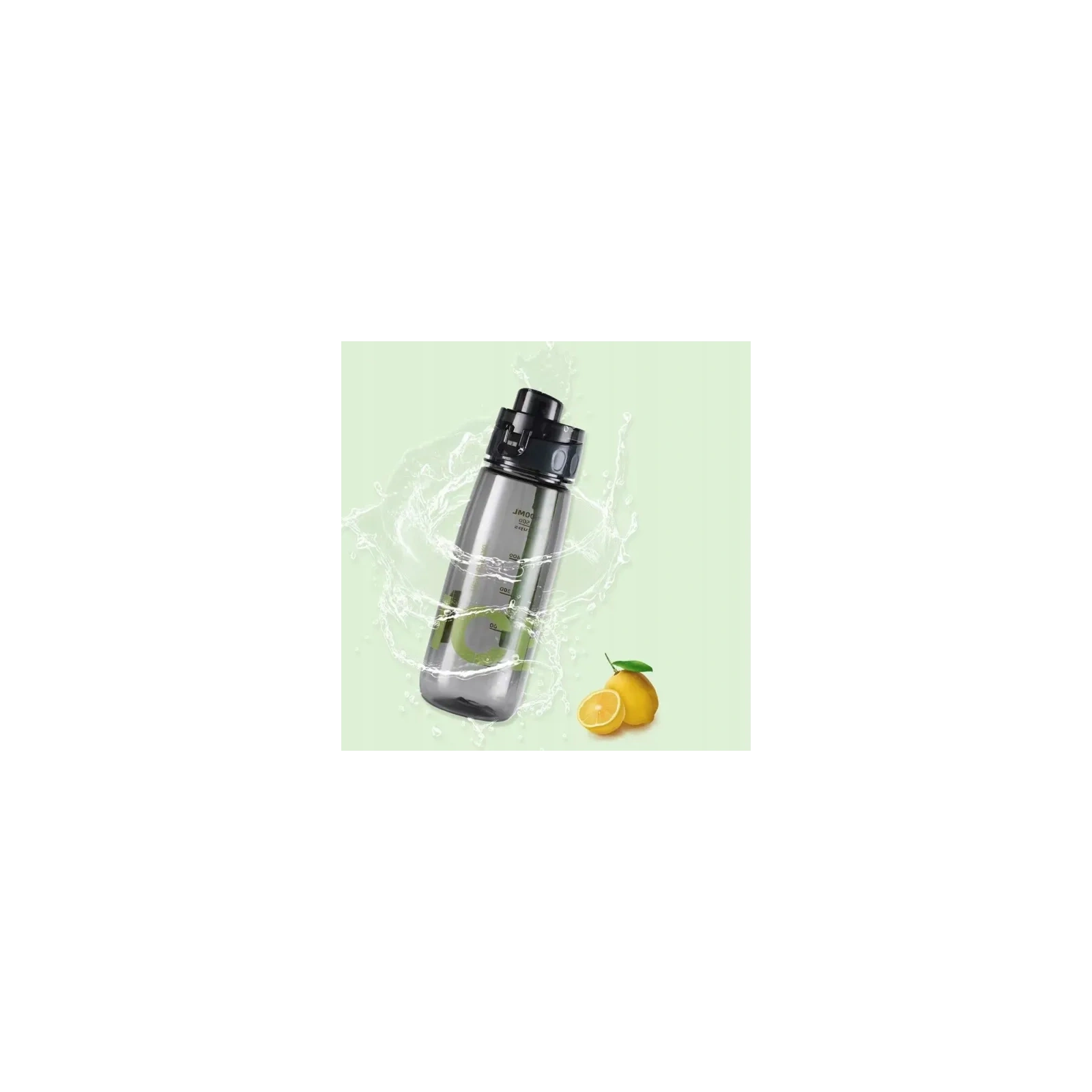 ECARLA Bidon na wodę Czarny 800ml BD45