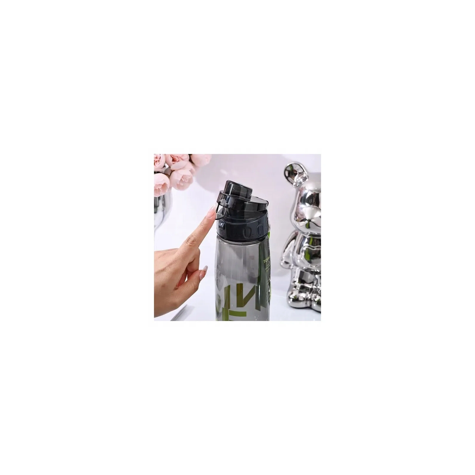 ECARLA Bidon na wodę Czarny 800ml BD45
