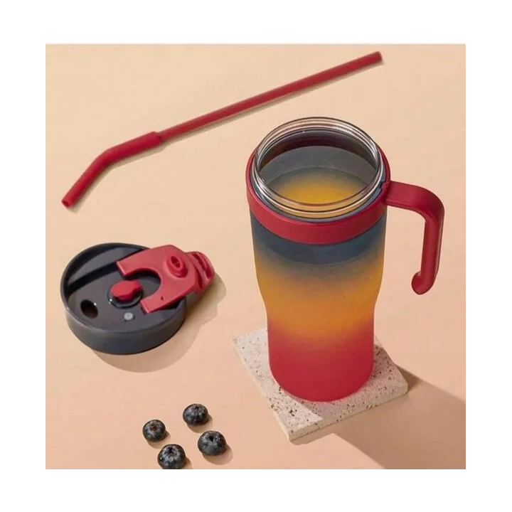 ECARLA butelka na wodę zestaw 3szt Ombre Granat z Czerwienią BD13WZ4 