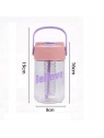 ECARLA butelka na wodę z koszyczkiem i słomką 600ml Fortune BD22 