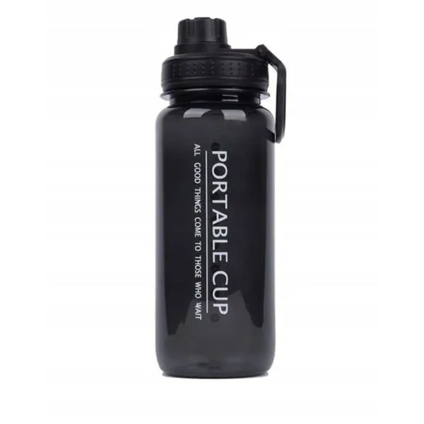 ECARLA bidon na wodę Czarny 600ml BD04