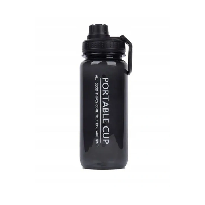 ECARLA bidon na wodę Czarny 600ml BD04