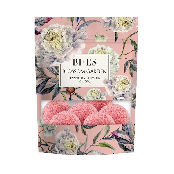 BIES Blossom Garden musujące kule do kąpieli 6x50g