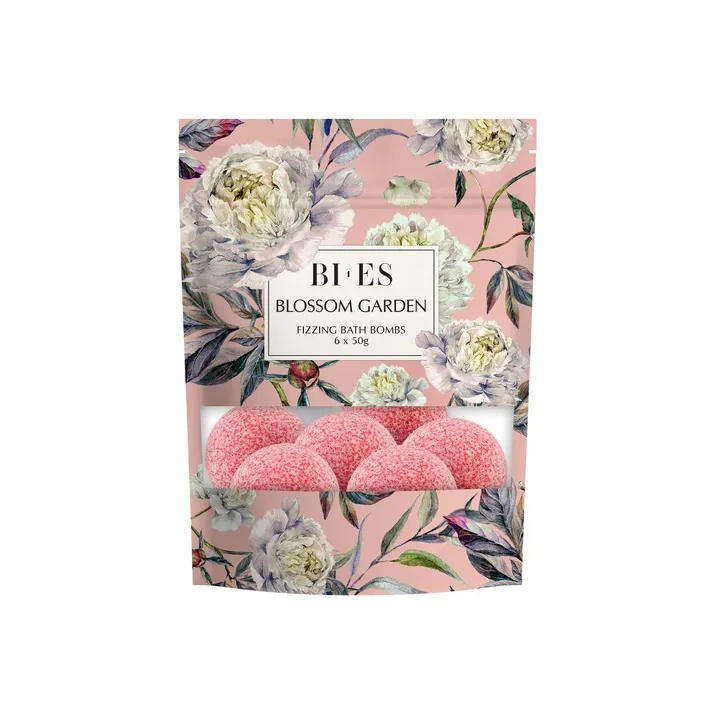 BIES Blossom Garden musujące kule do kąpieli 6x50g