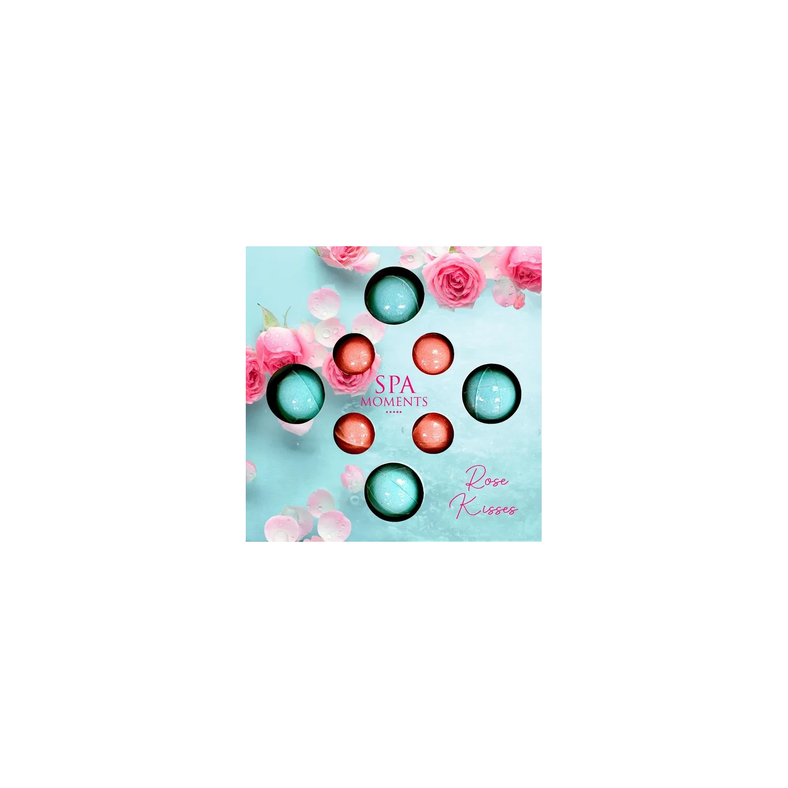 ESTETICA Spa Moments zestaw kul do kąpieli 4x30g, 4x20g Rose Kisses 