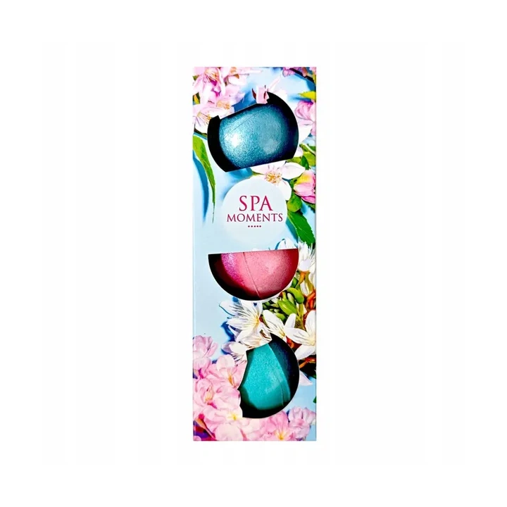ESTETICA Spa Moments zestaw kul do kąpieli o zapachu Masła Shea 3x80g