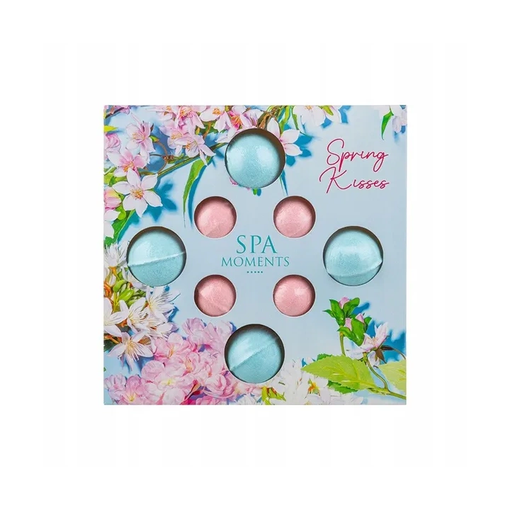 ESTETICA Spa Moments zestaw kul do kąpieli 4x30g, 4x20g Spring Kisses