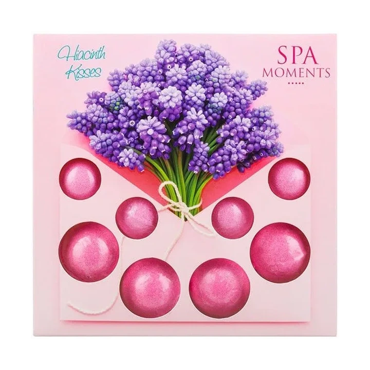 ESTETICA Spa Moments zestaw kul do kąpieli 4x30g, 4x20g Hiacinth Kisses