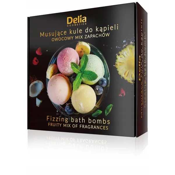 DELIA musujące kule do kąpieli Owocowy Mix Zapachów 4x100g