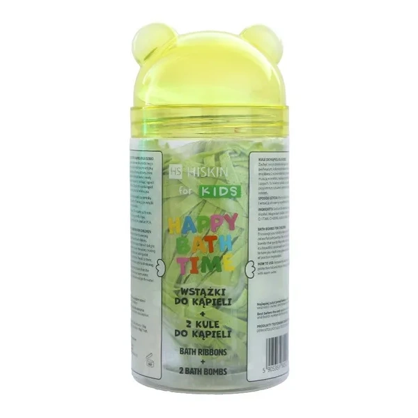 HISKIN For Kids wstążki i 2 kule do kąpieli Happy Bath Time