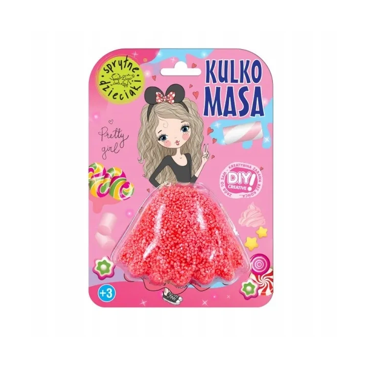ESTETICA Sprytne Dzieciaki Magic Putty Balls kulko masa Spódnica pomarańczowa 