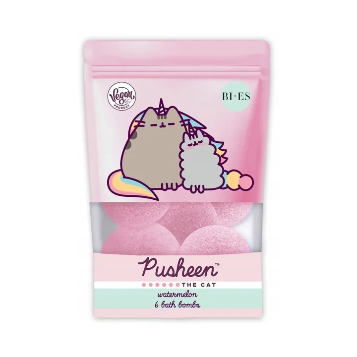BIES Pusheen The Cat kule do kąpieli Watermelon 6x55g 