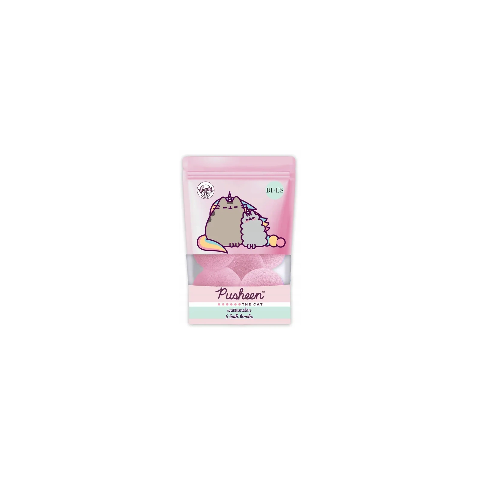 BIES Pusheen The Cat kule do kąpieli Watermelon 6x55g 