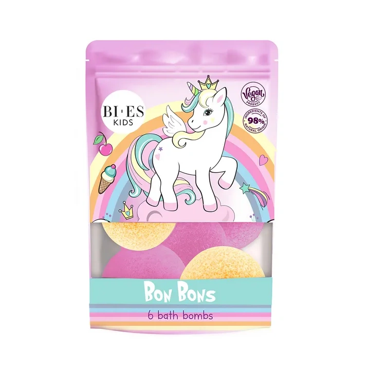 BIES Unicorn musujące kule do kąpieli 6x55g