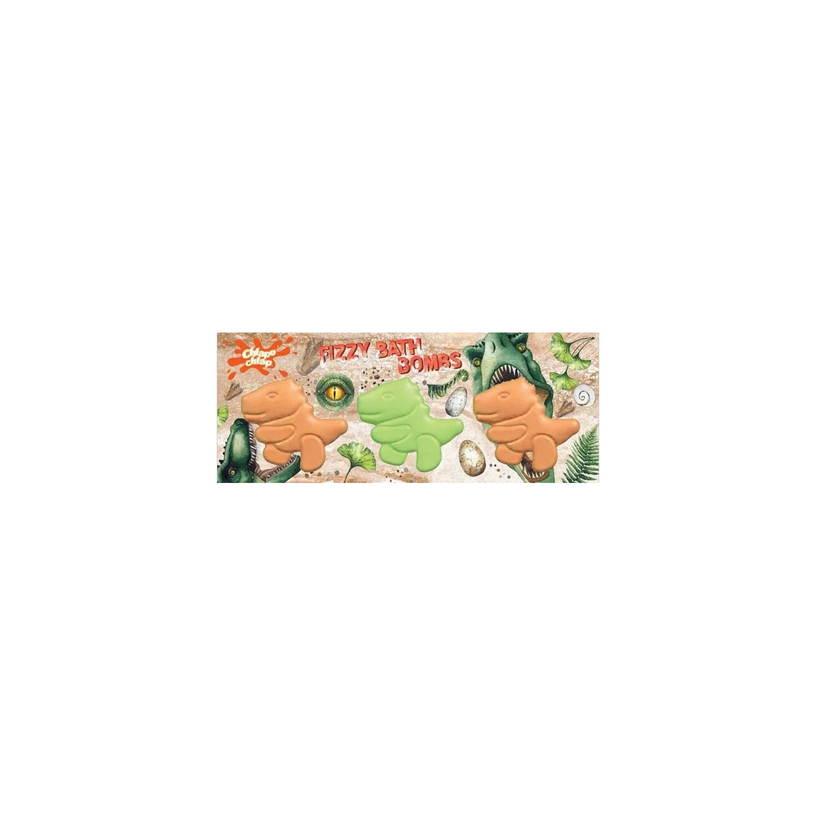 ESTETICA Chlapu Chlap Fizzy Bath Bombs kule do kąpieli Dinozaury 210g