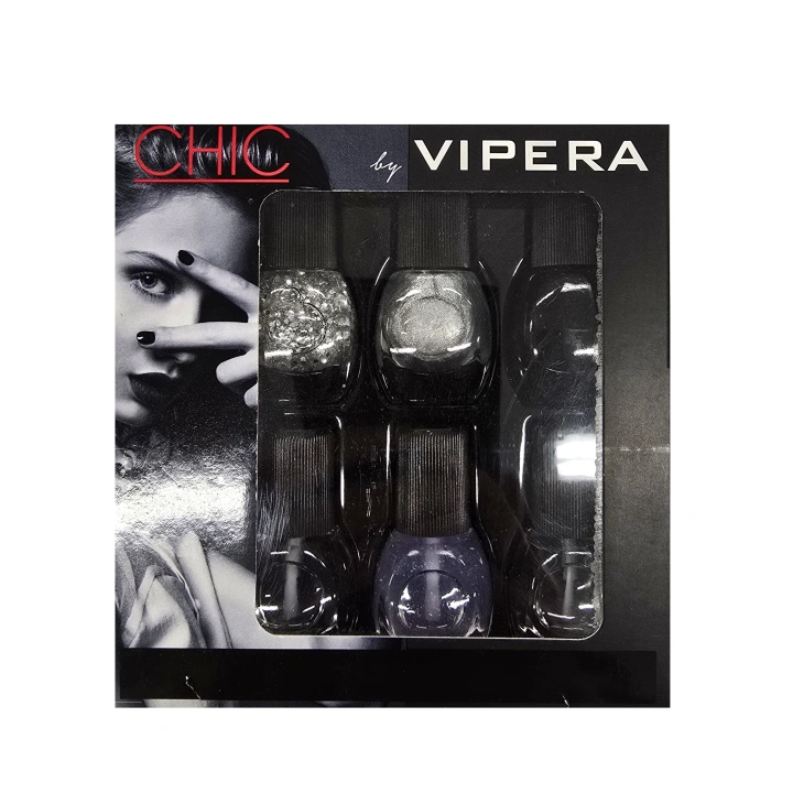 VIPERA Chic komplet lakierów do paznokci 26 Silver Look 6x5,5ml
