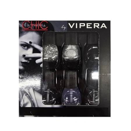 VIPERA Chic komplet lakierów do paznokci 26 Silver Look 6x5,5ml