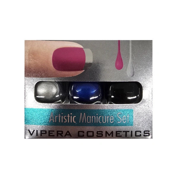VIPERA Artistic Manicure Set zestaw lakierów do paznokci 22 Deep Blue 3x5,5ml