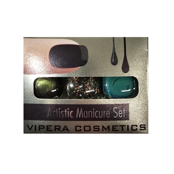 VIPERA Artistic Manicure Set zestaw lakierów do paznokci 36 Warbler 3x5,5ml