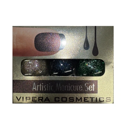 VIPERA Artistic Manicure Set zestaw lakierów do paznokci 40 Midnight 3x5,5ml