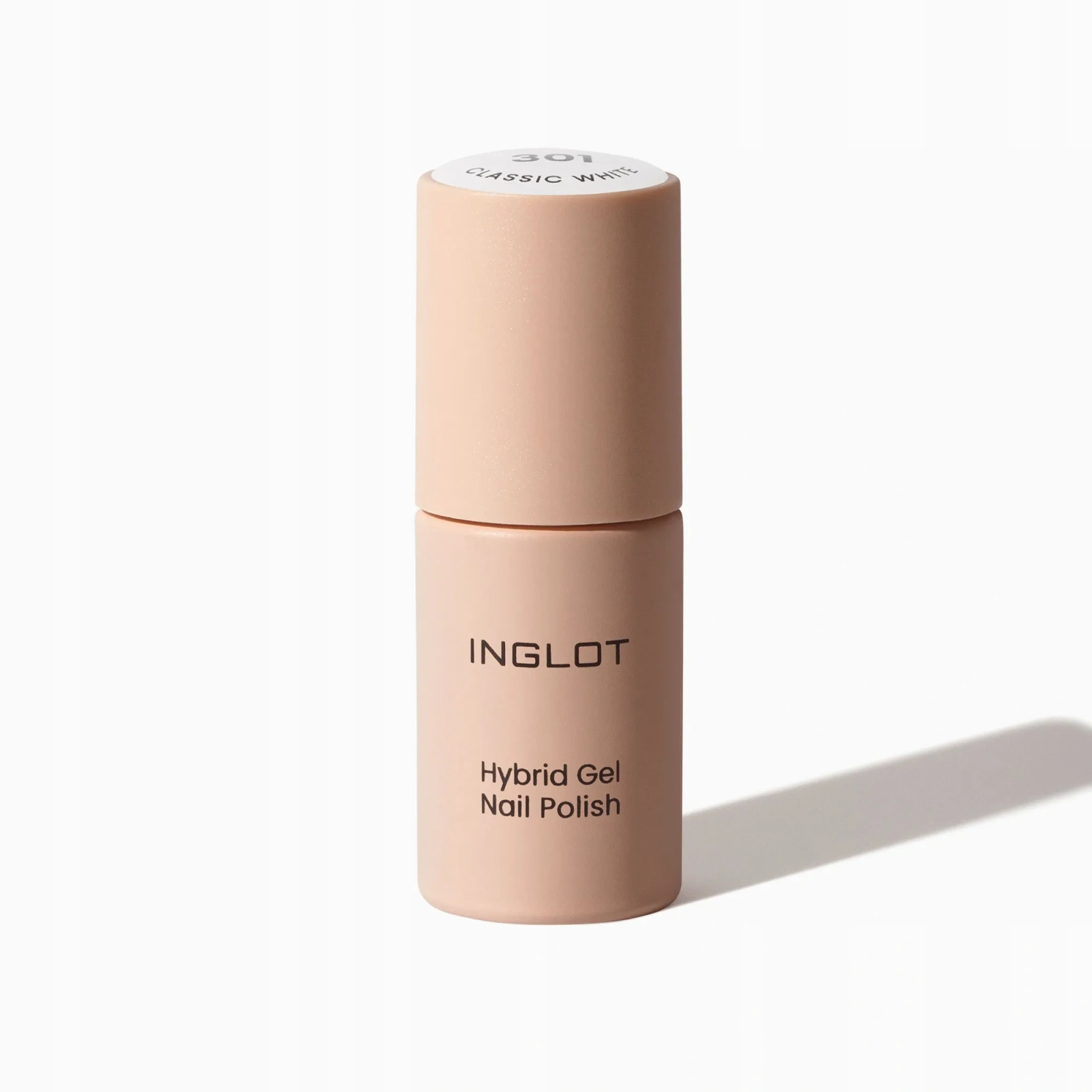INGLOT Hybrid wegański lakier hydrydowy HEMA-free 301 Classic White 6ml 