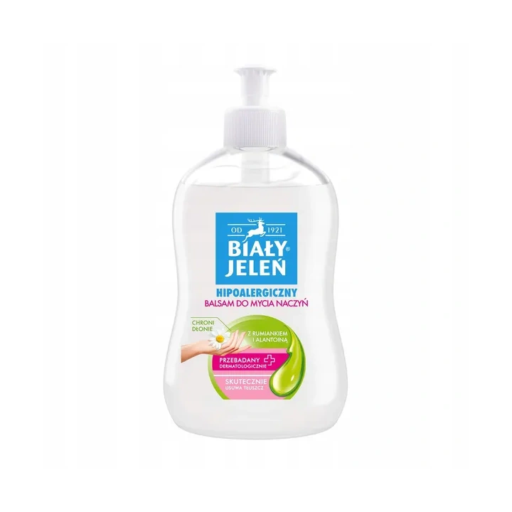 BIAŁY JELEŃ hipoalergiczny balsam do mycia naczyń 500ml