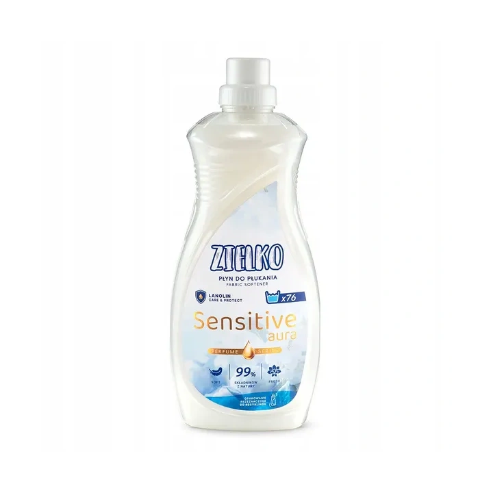 SYLVECO Zielko płyn do płukania tkanin biały Sensitive Aura 1520ml
