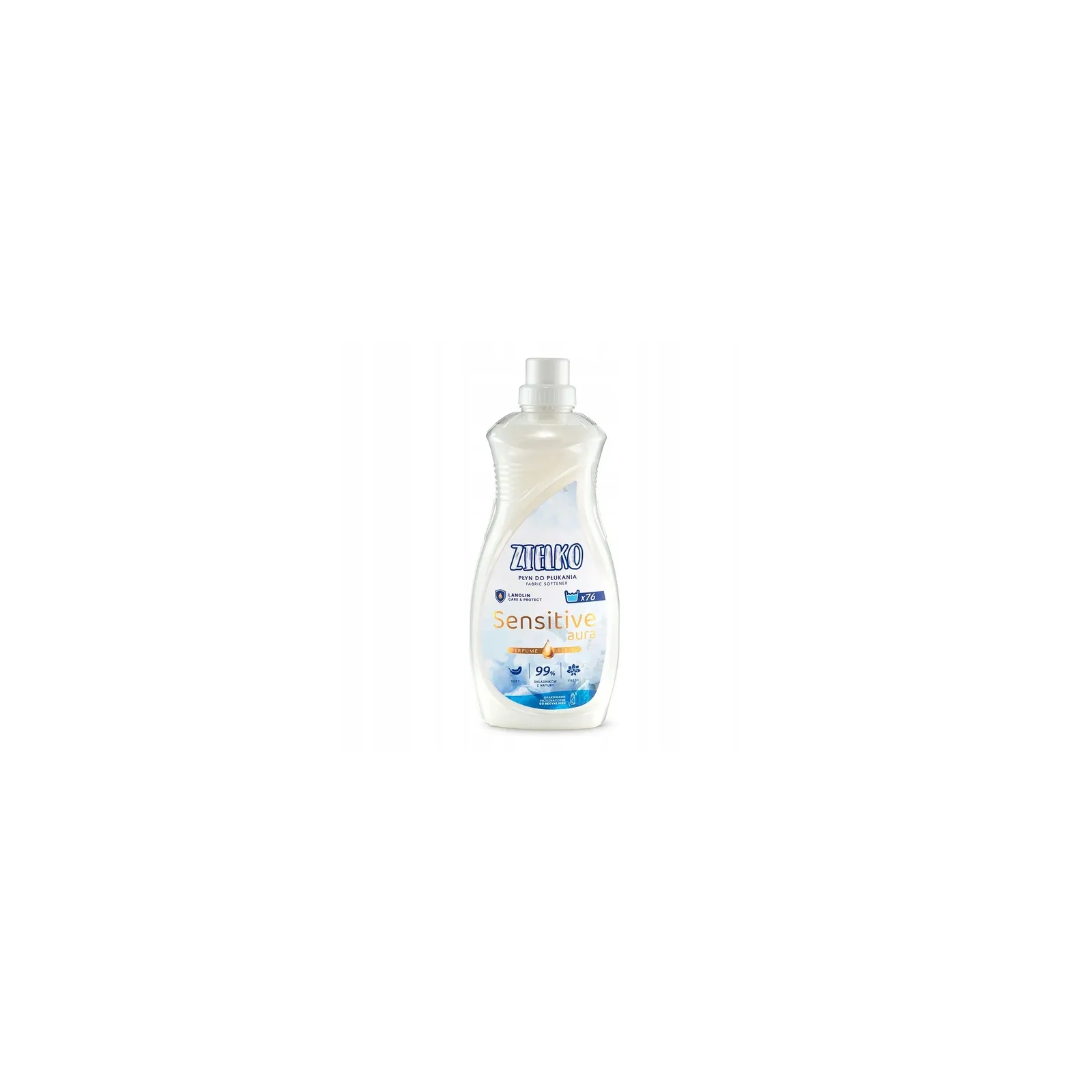 SYLVECO Zielko płyn do płukania tkanin biały Sensitive Aura 1520ml
