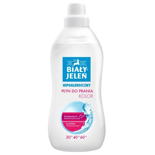 BIAŁY JELEŃ hipoalergiczny płyn do prania Kolor 1000ml