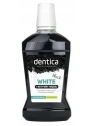 TOŁPA Dentica płyn do płukania jamy ustnej bez alkoholu antybakteryjny White + Aktywny Węgiel 500ml