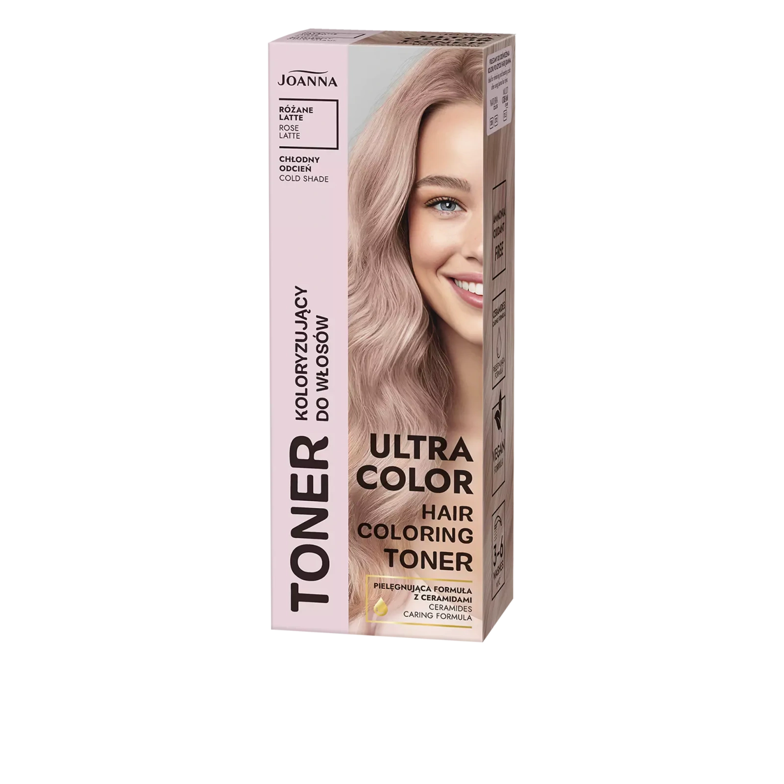 JOANNA Ultra Color toner koloryzujący do włosów Różane Latte 100g