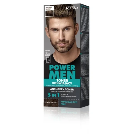 JOANNA Power Men toner odsiwiający 04 Natural Brown 80g