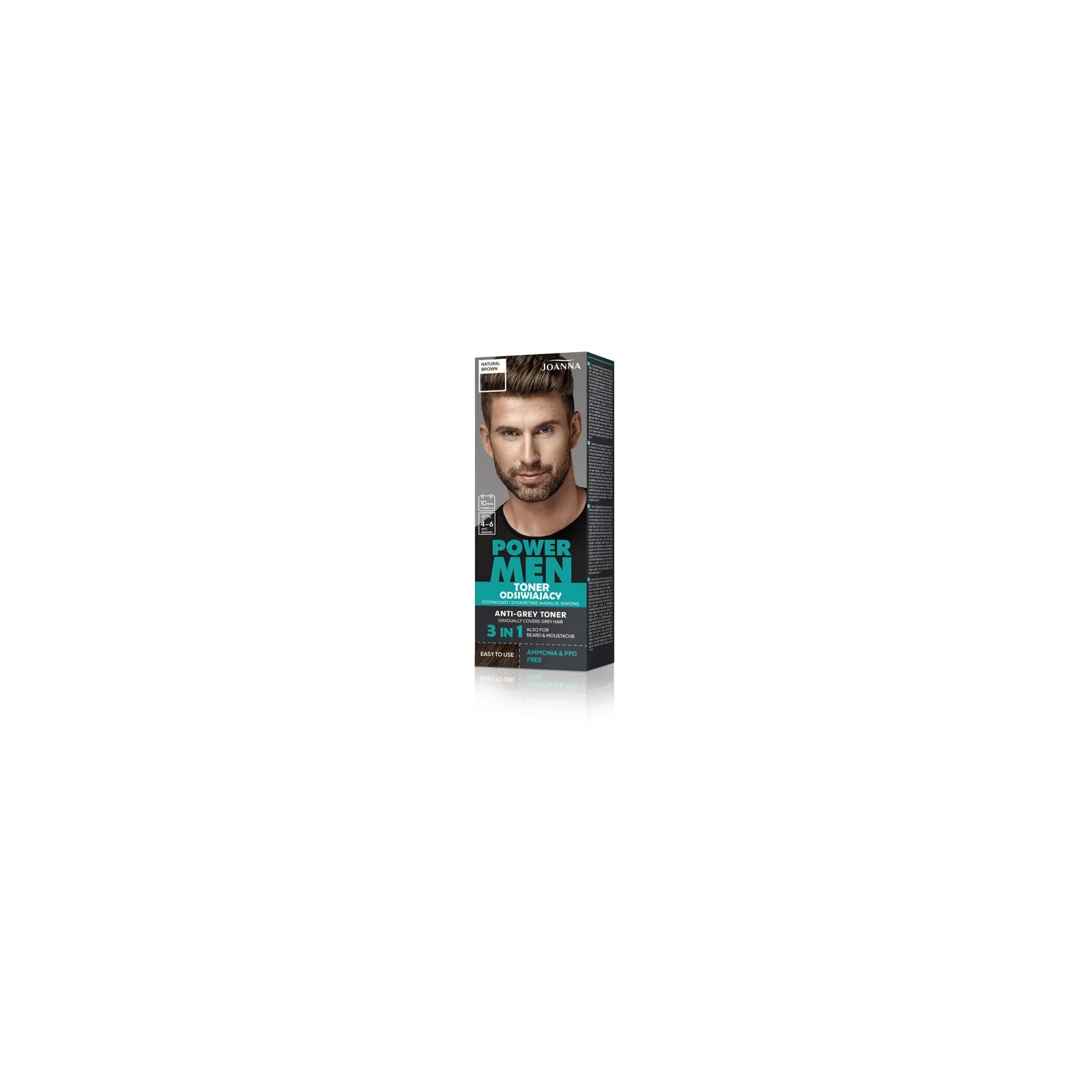 JOANNA Power Men toner odsiwiający 04 Natural Brown 80g