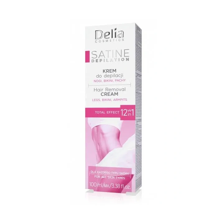 DELIA Satine Depilation krem do depilacji 12w1 Total Effect 100ml 