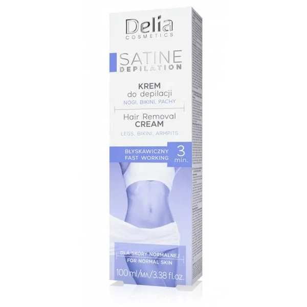 DELIA Satine Depilation krem do depilacji 3-minutowy błyskawiczny 100ml 