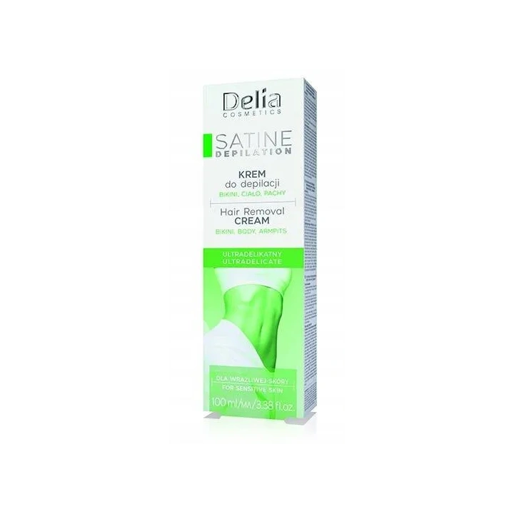 DELIA Satine Depilation ultradelikatny krem do depilacji bikini, ciało, pachy 100ml