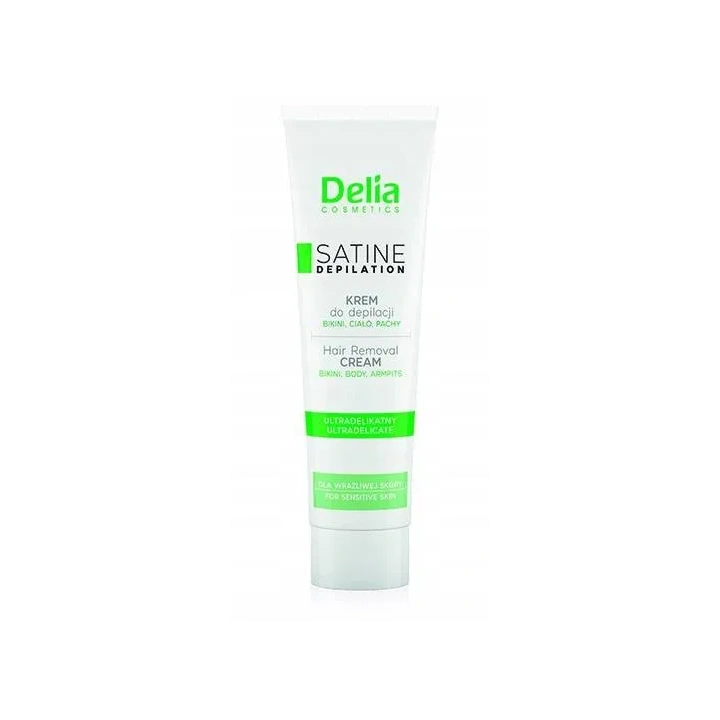 DELIA Satine Depilation ultradelikatny krem do depilacji bikini, ciało, pachy 100ml