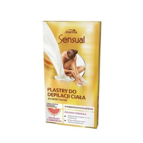 JOANNA Sensual plastry do depilacji ciała 12szt