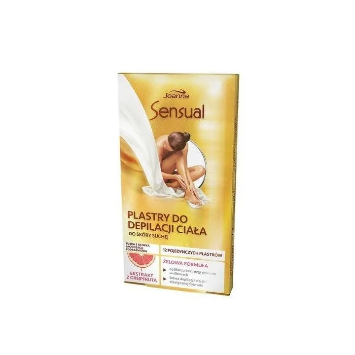 JOANNA Sensual plastry do depilacji ciała 12szt